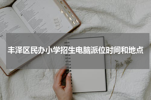 丰泽区民办小学招生电脑派位时间和地点