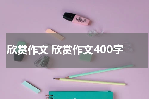 欣赏作文 欣赏作文400字