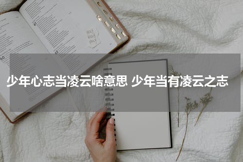 少年心志当凌云啥意思 少年当有凌云之志