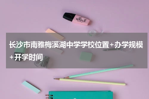 长沙市南雅梅溪湖中学学校位置+办学规模+开学时间