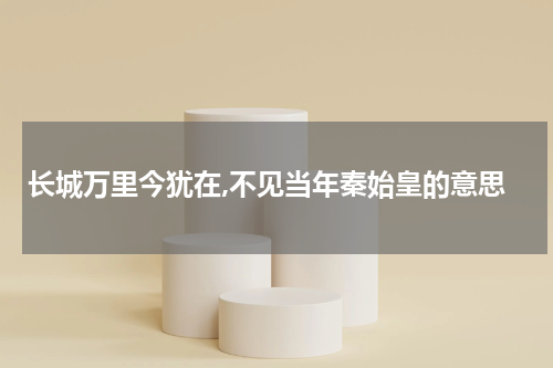长城万里今犹在,不见当年秦始皇的意思
