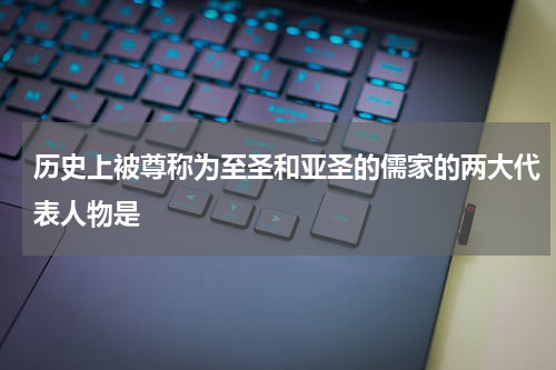 历史上被尊称为至圣和亚圣的儒家的两大代表人物是
