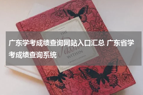 广东学考成绩查询网站入口汇总 广东省学考成绩查询系统