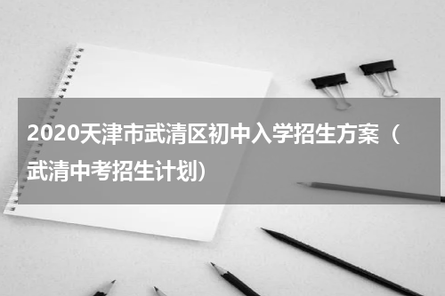 2020天津市武清区初中入学招生方案（武清中考招生计划）