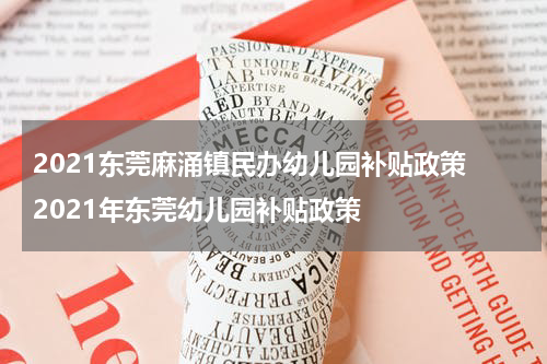 2021东莞麻涌镇民办幼儿园补贴政策 2021年东莞幼儿园补贴政策