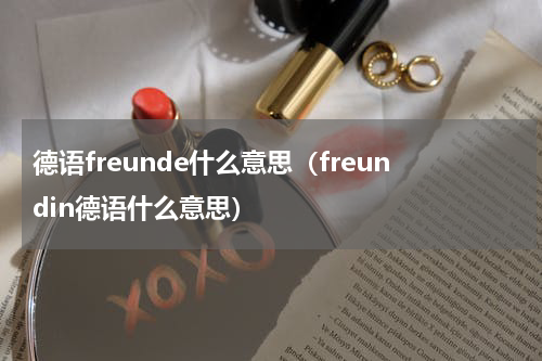 德语freunde什么意思（freundin德语什么意思）