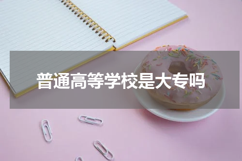 普通高等学校是大专吗