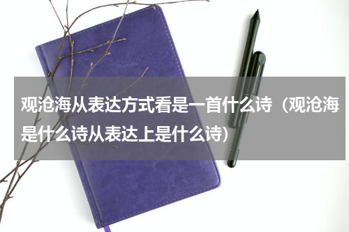 观沧海从表达方式看是一首什么诗（观沧海是什么诗从表达上是什么诗）