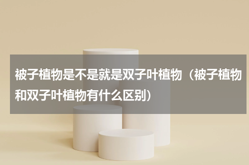 被子植物是不是就是双子叶植物（被子植物和双子叶植物有什么区别）