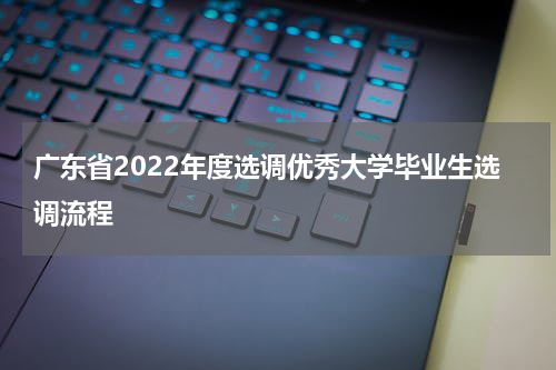 广东省2022年度选调优秀大学毕业生选调流程