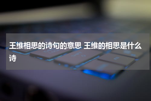 王维相思的诗句的意思 王维的相思是什么诗