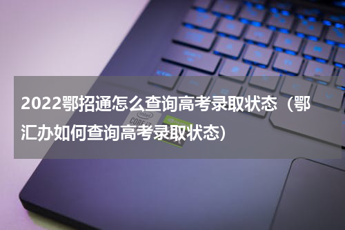 2022鄂招通怎么查询高考录取状态（鄂汇办如何查询高考录取状态）