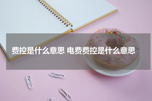费控是什么意思 电费费控是什么意思