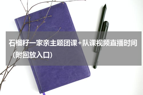 石榴籽一家亲主题团课+队课视频直播时间（附回放入口）