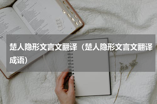 楚人隐形文言文翻译（楚人隐形文言文翻译成语）