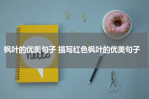 枫叶的优美句子 描写红色枫叶的优美句子