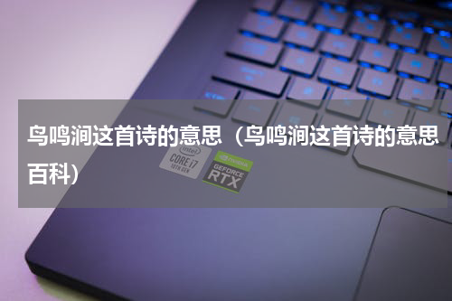 鸟鸣涧这首诗的意思（鸟鸣涧这首诗的意思百科）