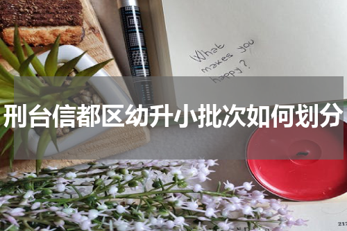 刑台信都区幼升小批次如何划分
