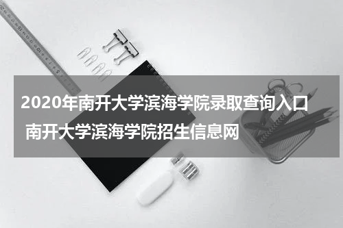 2020年南开大学滨海学院录取查询入口 南开大学滨海学院招生信息网