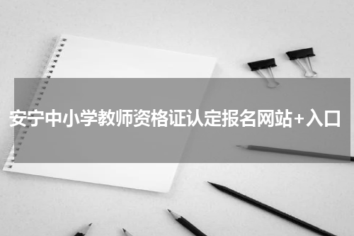 安宁中小学教师资格证认定报名网站+入口