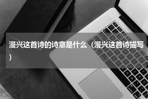 漫兴这首诗的诗意是什么（漫兴这首诗描写）