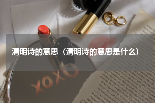 清明诗的意思（清明诗的意思是什么）