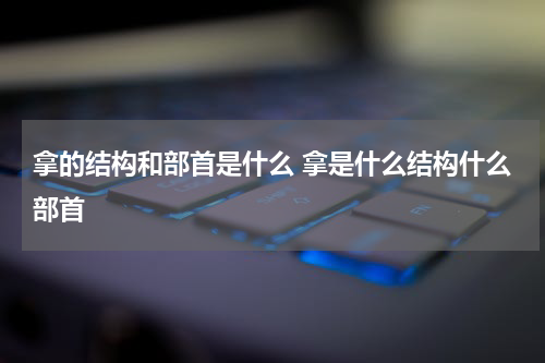 拿的结构和部首是什么 拿是什么结构什么部首