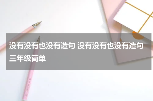 没有没有也没有造句 没有没有也没有造句三年级简单
