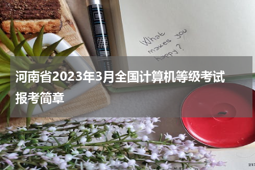 河南省2023年3月全国计算机等级考试报考简章