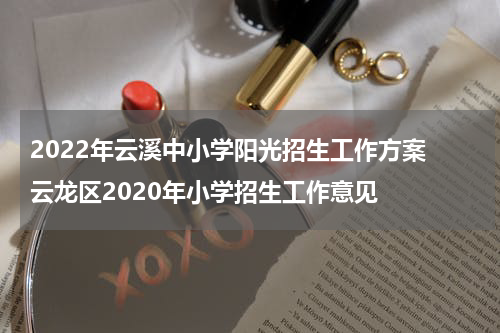 2022年云溪中小学阳光招生工作方案 云龙区2020年小学招生工作意见