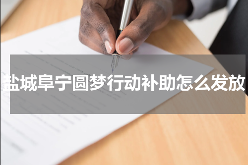 盐城阜宁圆梦行动补助怎么发放