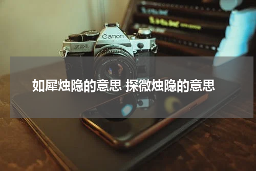 如犀烛隐的意思 探微烛隐的意思