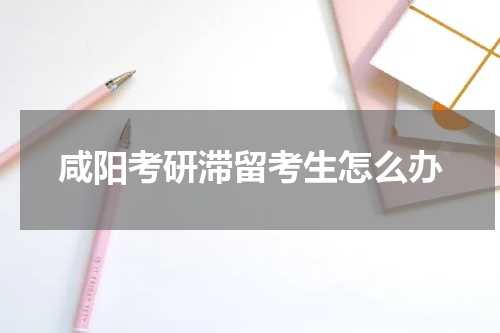咸阳考研滞留考生怎么办