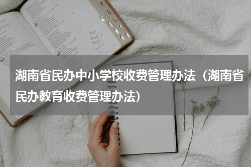 湖南省民办中小学校收费管理办法（湖南省民办教育收费管理办法）