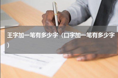 王字加一笔有多少字（口字加一笔有多少字）