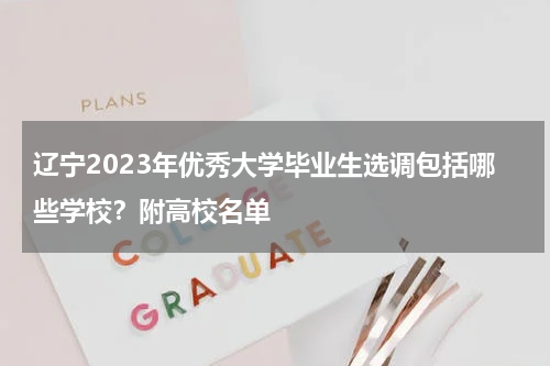辽宁2023年优秀大学毕业生选调包括哪些学校？附高校名单