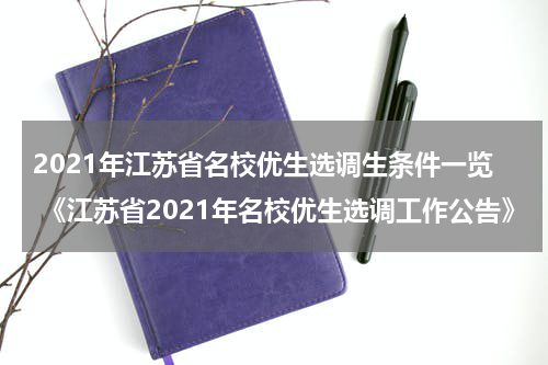2021年江苏省名校优生选调生条件一览 《江苏省2021年名校优生选调工作公告》