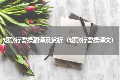 短歌行曹操翻译及赏析（短歌行曹操译文）