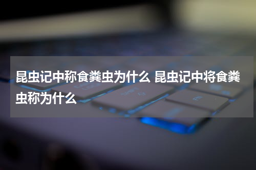 昆虫记中称食粪虫为什么 昆虫记中将食粪虫称为什么