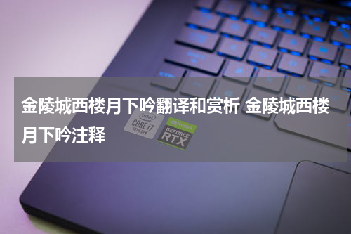 金陵城西楼月下吟翻译和赏析 金陵城西楼月下吟注释