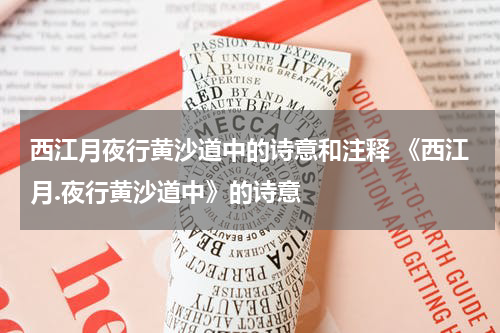 西江月夜行黄沙道中的诗意和注释 《西江月.夜行黄沙道中》的诗意