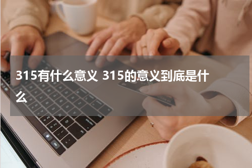 315有什么意义 315的意义到底是什么