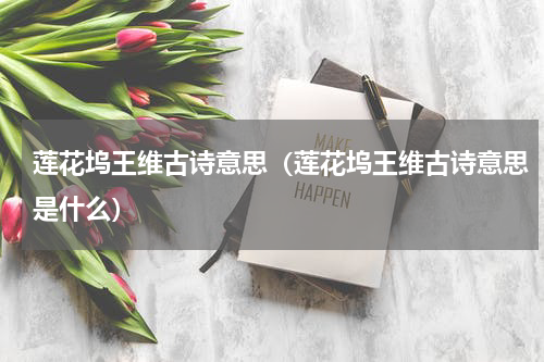 莲花坞王维古诗意思（莲花坞王维古诗意思是什么）