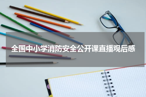 全国中小学消防安全公开课直播观后感