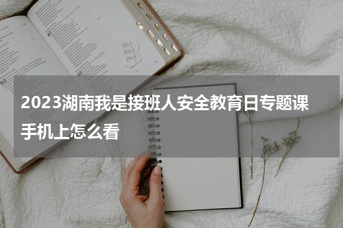 2023湖南我是接班人安全教育日专题课手机上怎么看