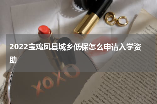 2022宝鸡凤县城乡低保怎么申请入学资助