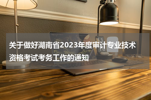 关于做好湖南省2023年度审计专业技术资格考试考务工作的通知
