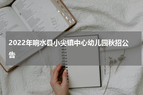 2022年响水县小尖镇中心幼儿园秋招公告