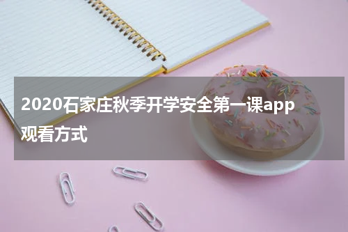 2020石家庄秋季开学安全第一课app观看方式