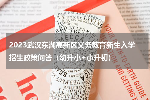 2023武汉东湖高新区义务教育新生入学招生政策问答（幼升小+小升初）